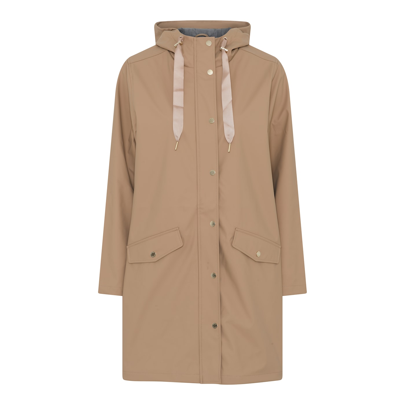 Waterproof Rain Coat, Taupe