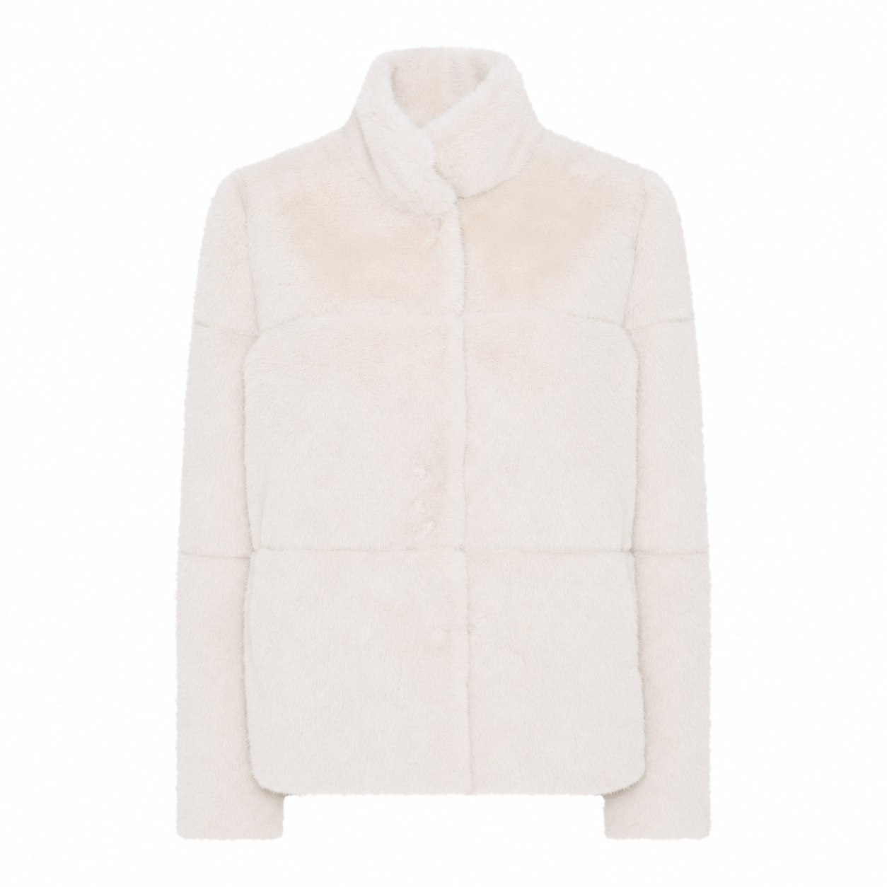 Faux Fur High Neck Jacket