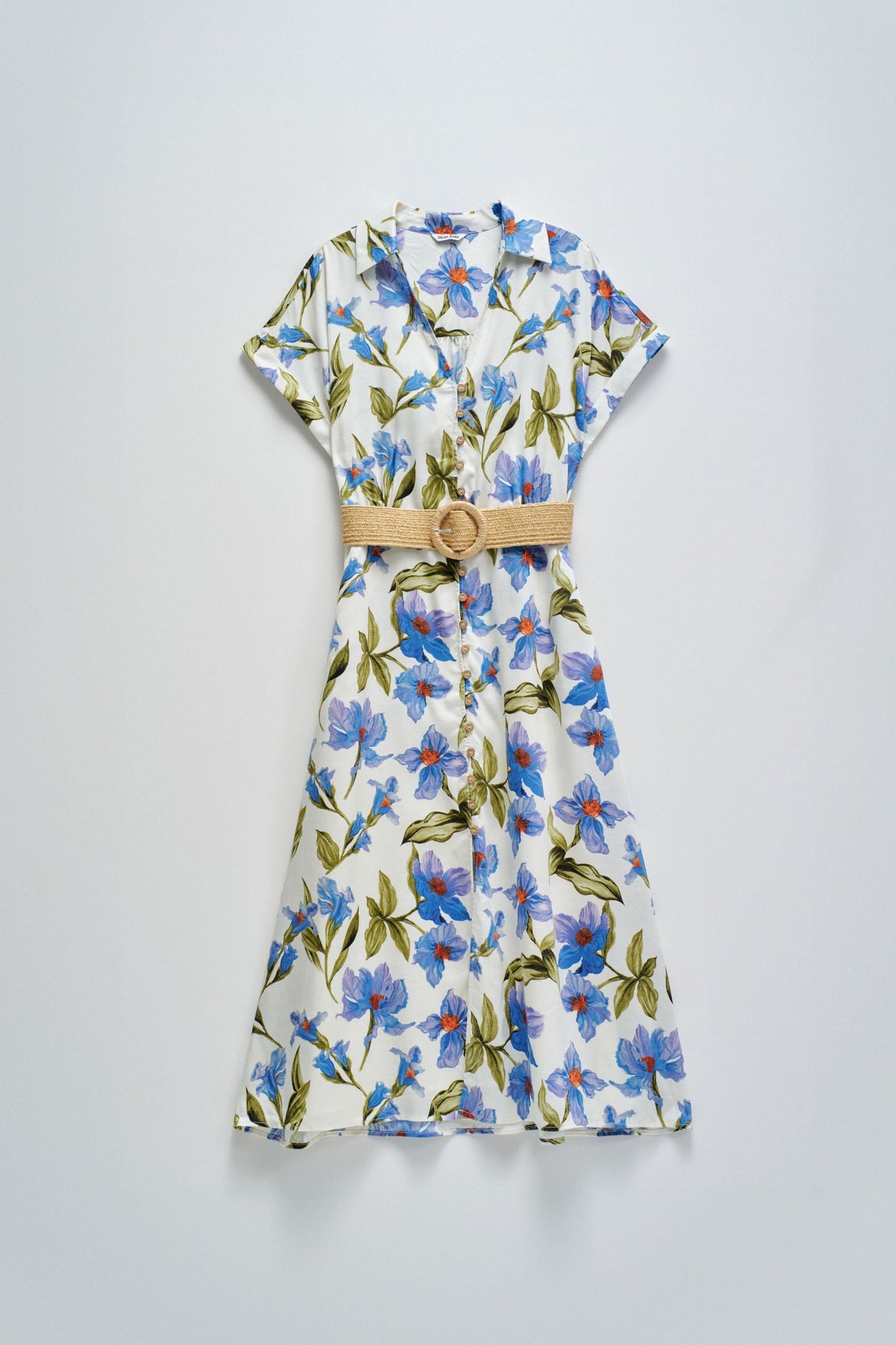 Shirt Dress with Floral Pattern