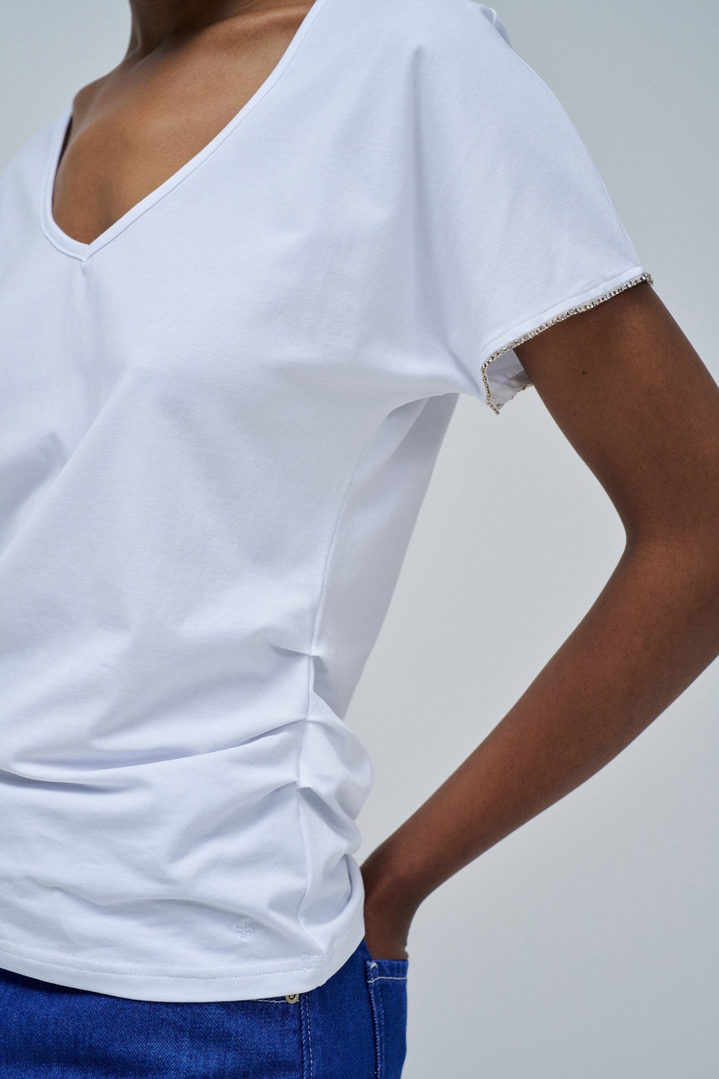 T-shirt with Gathering