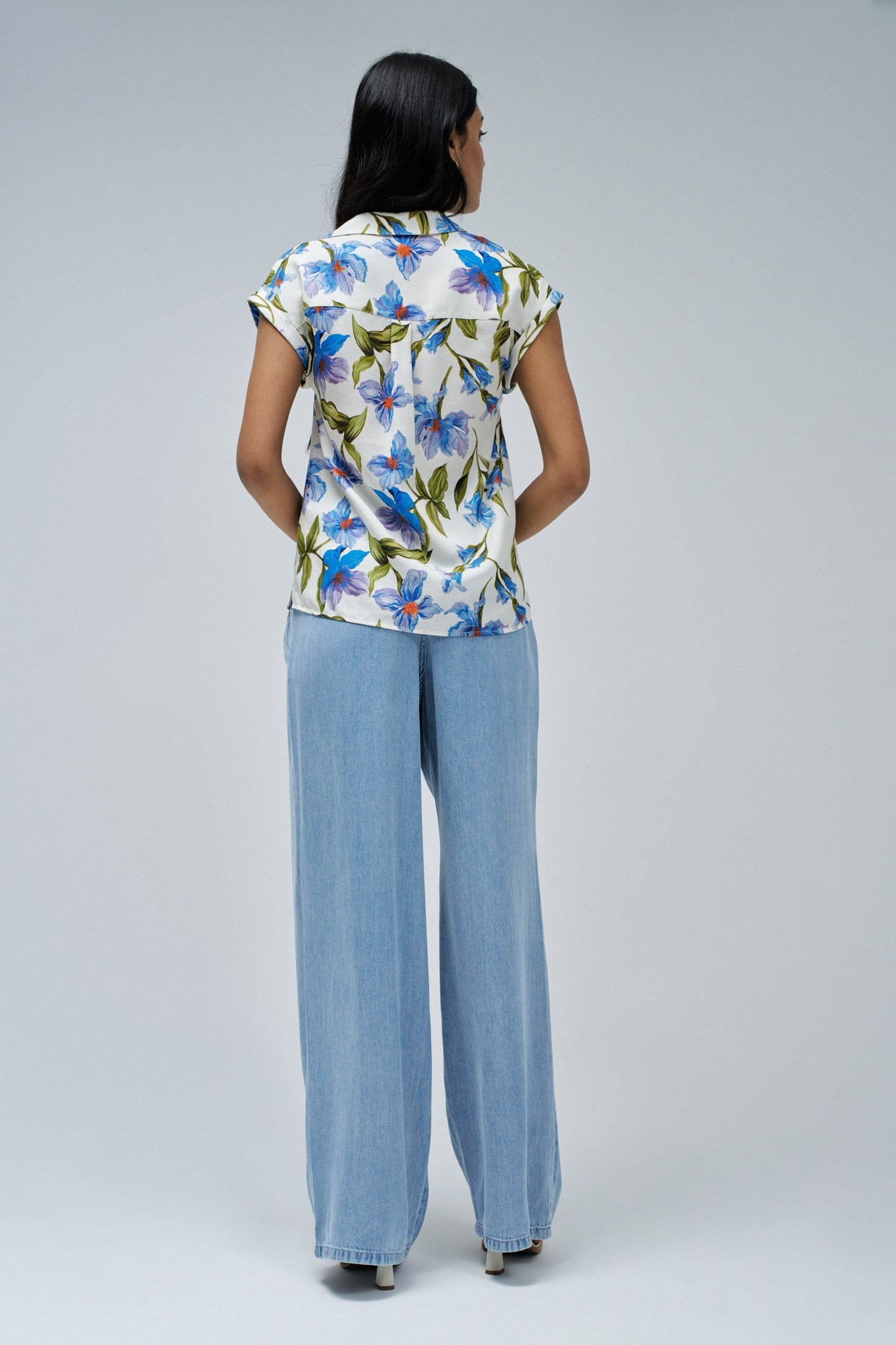Floral Button-Up Blouse
