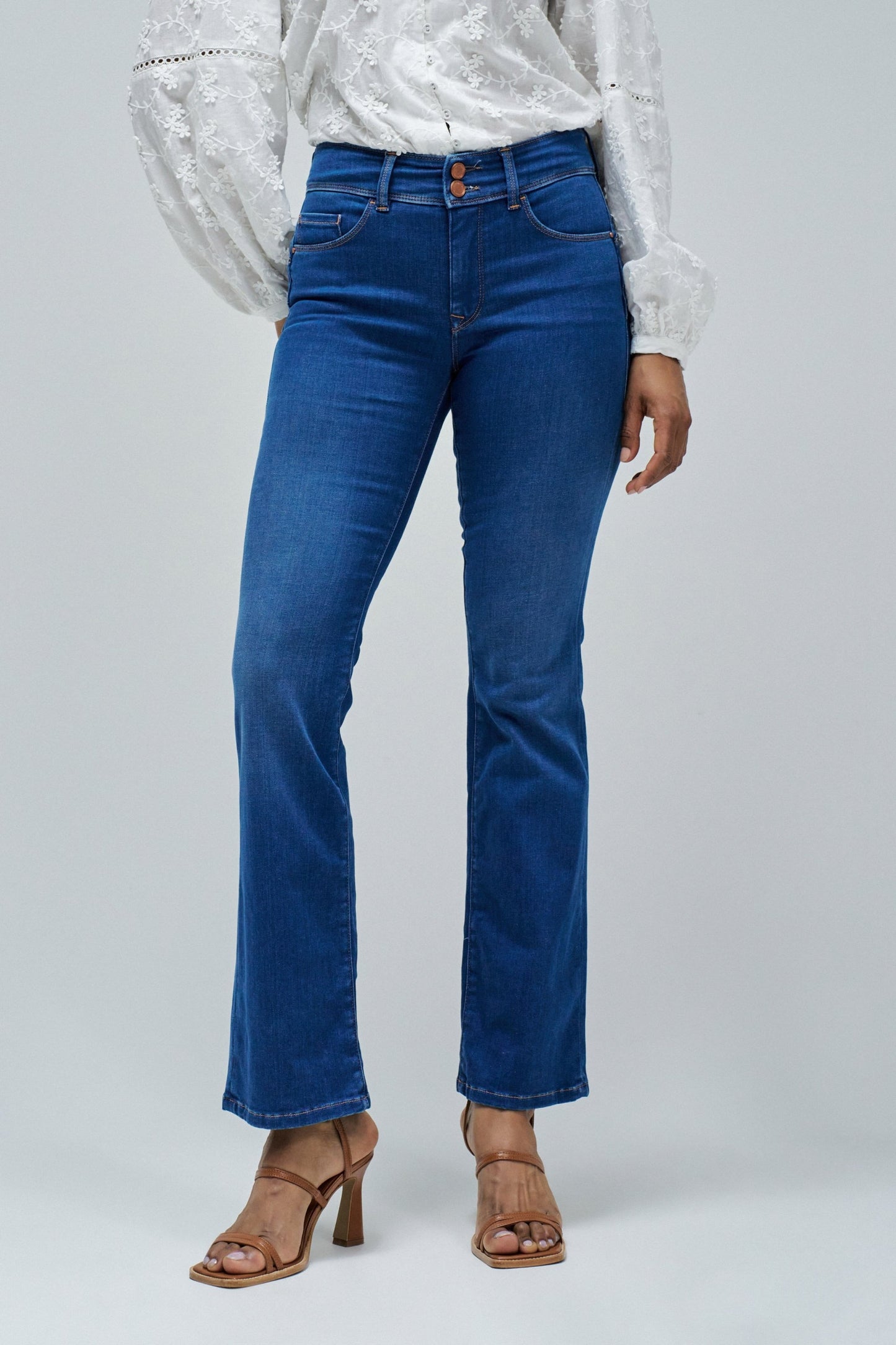 Secret Push in Bootcut Jeans, Blue