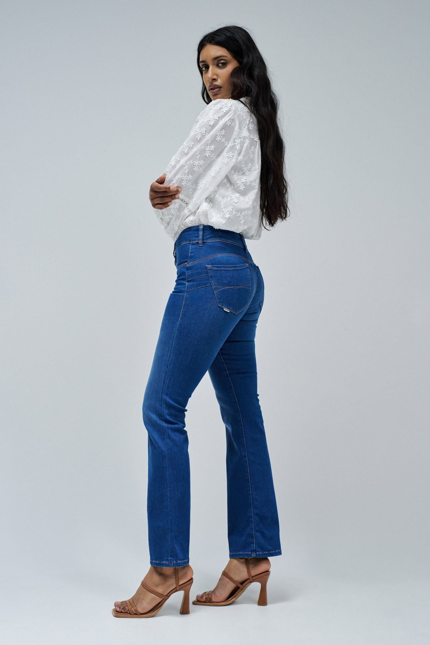 Secret Push in Bootcut Jeans, Blue