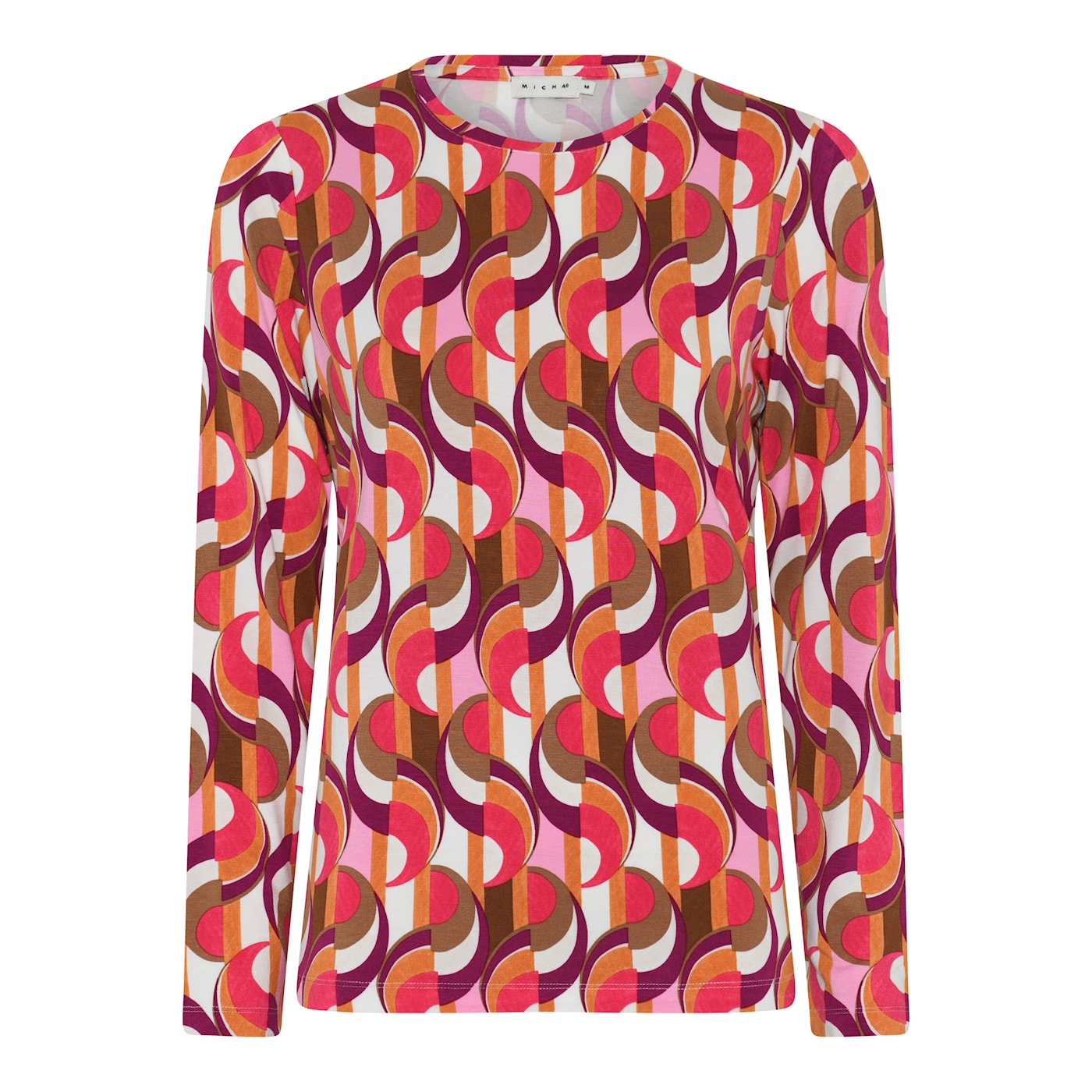 Patterned Long Sleeve Top