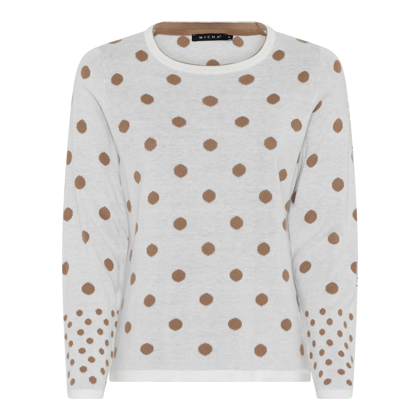 Soft Knit Jumper with Dot Pattern