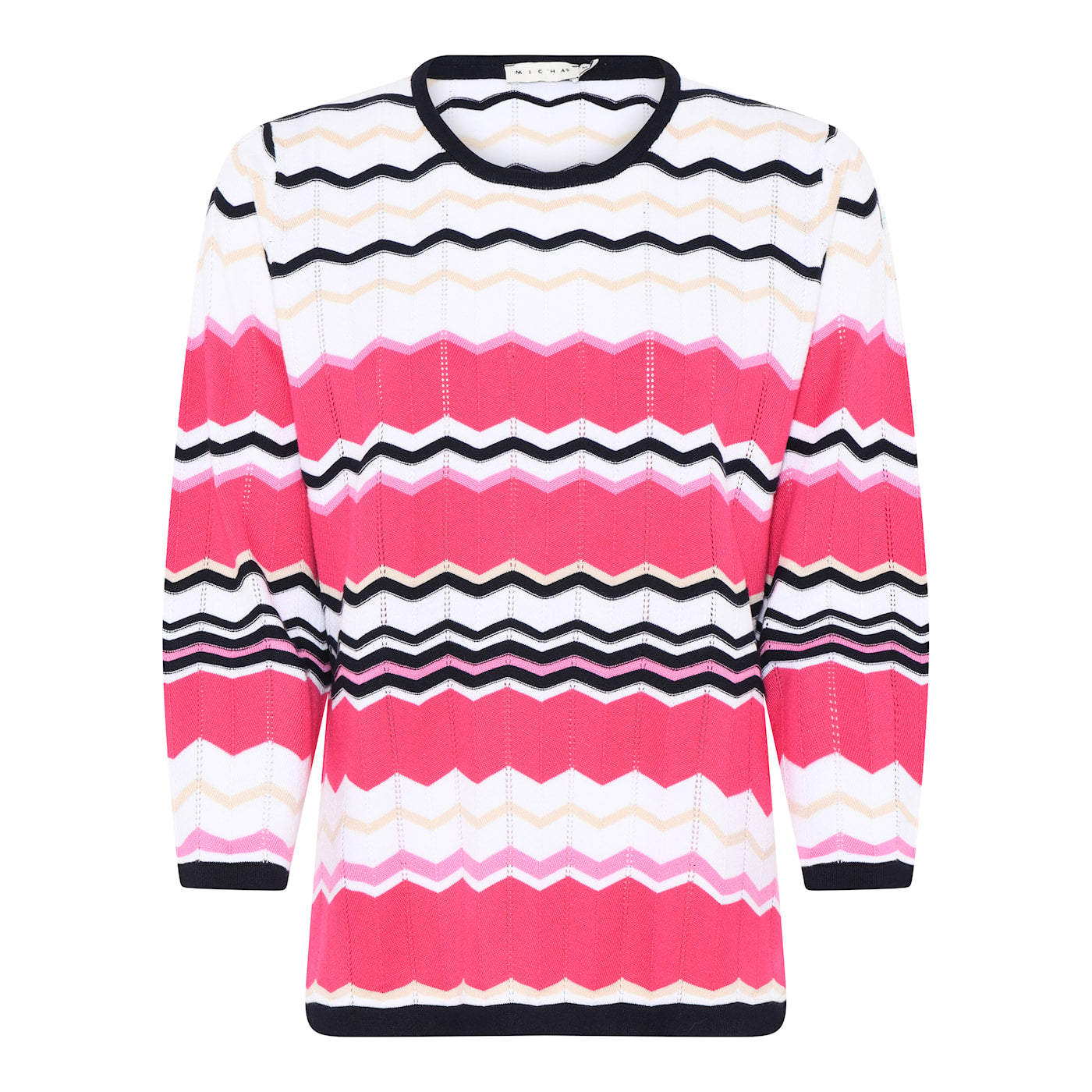 Striped Viscose Knit Jumper