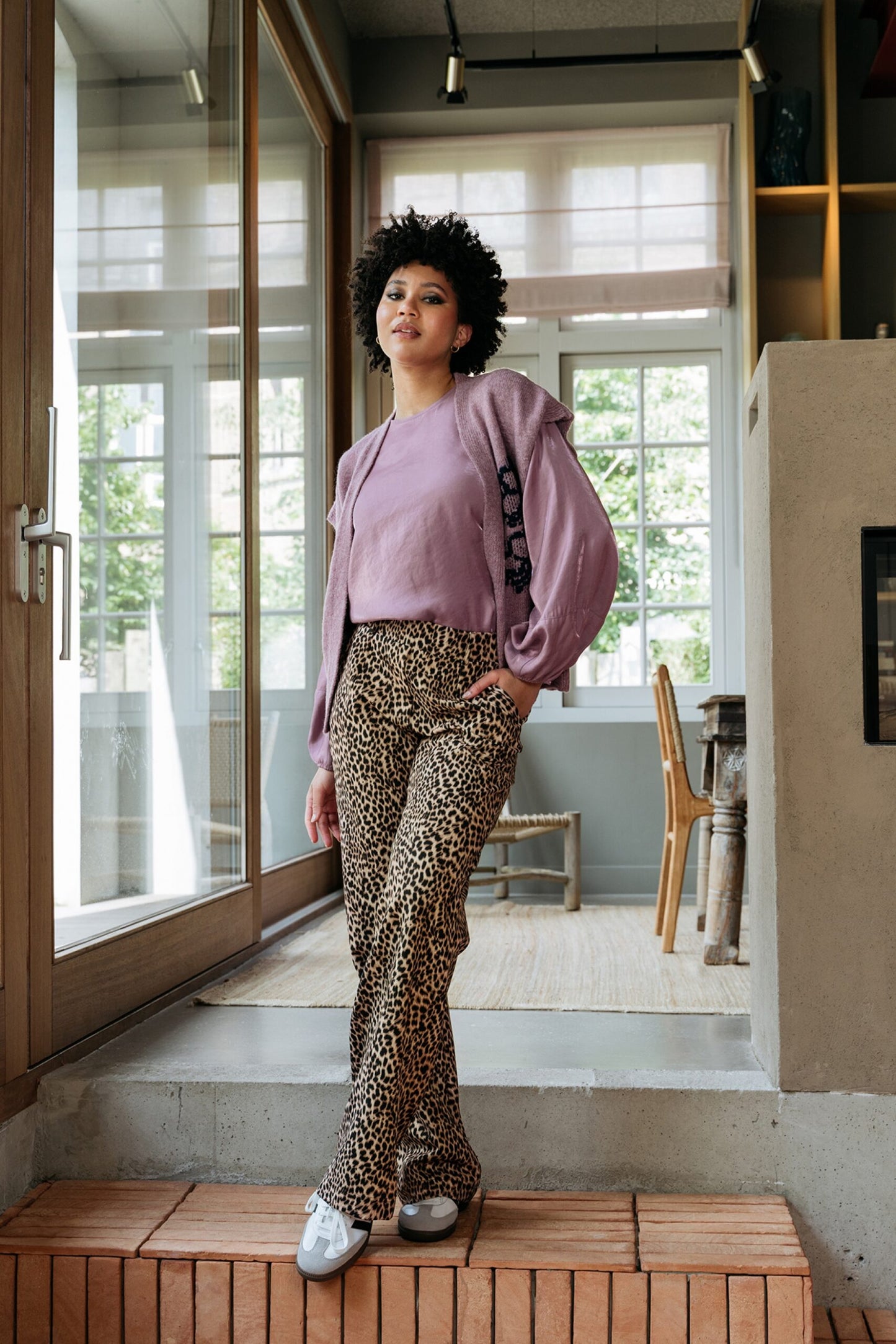Leopard Print Trousers