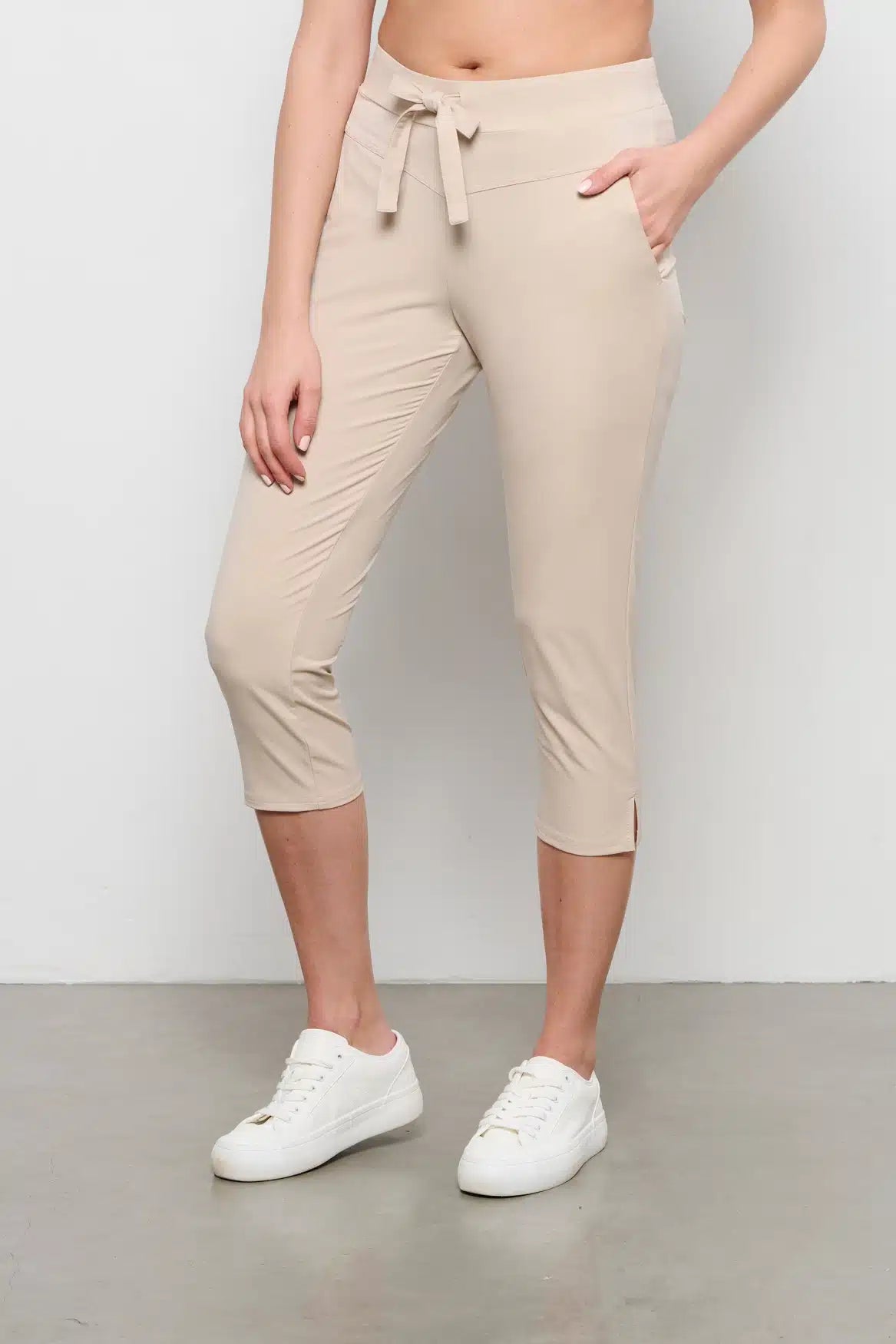 Phoenix Basic Capri Travel Trousers, Sand