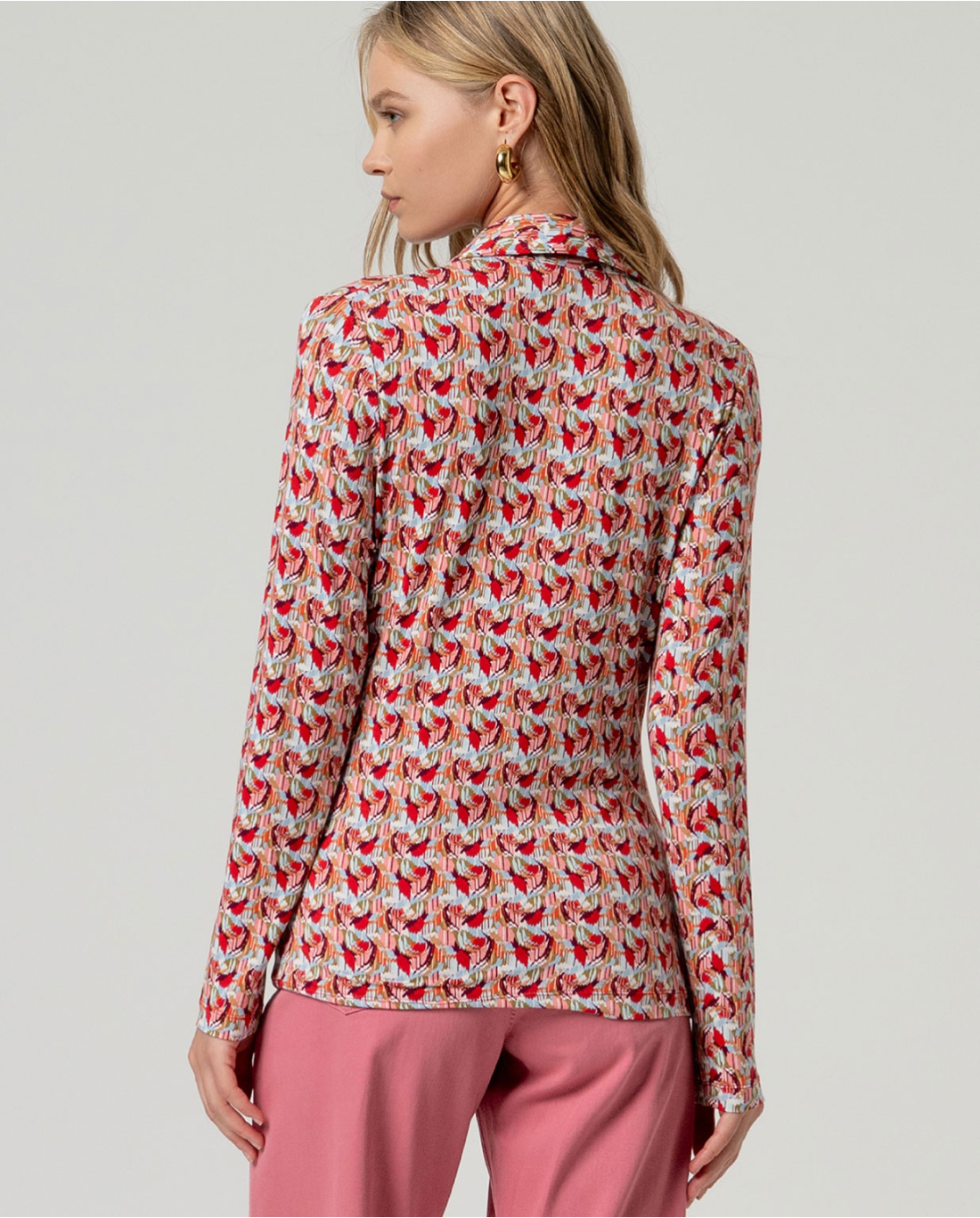 Printed Long Sleeve Shirt, Multi