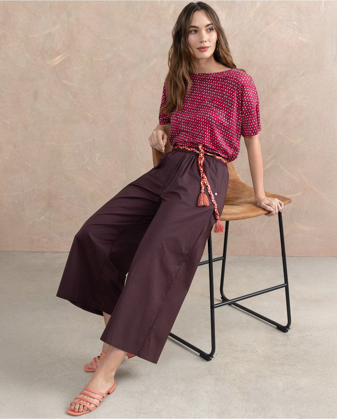 Culottes with Braided Belt