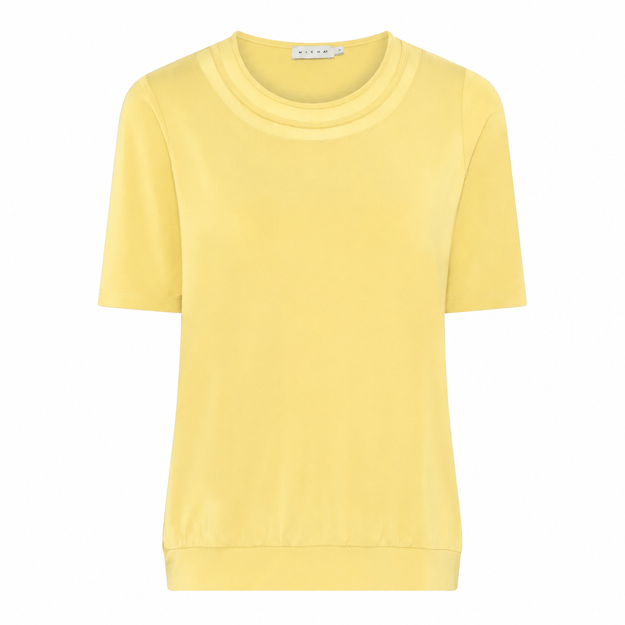 Viscose T-shirt with Sheer Panel