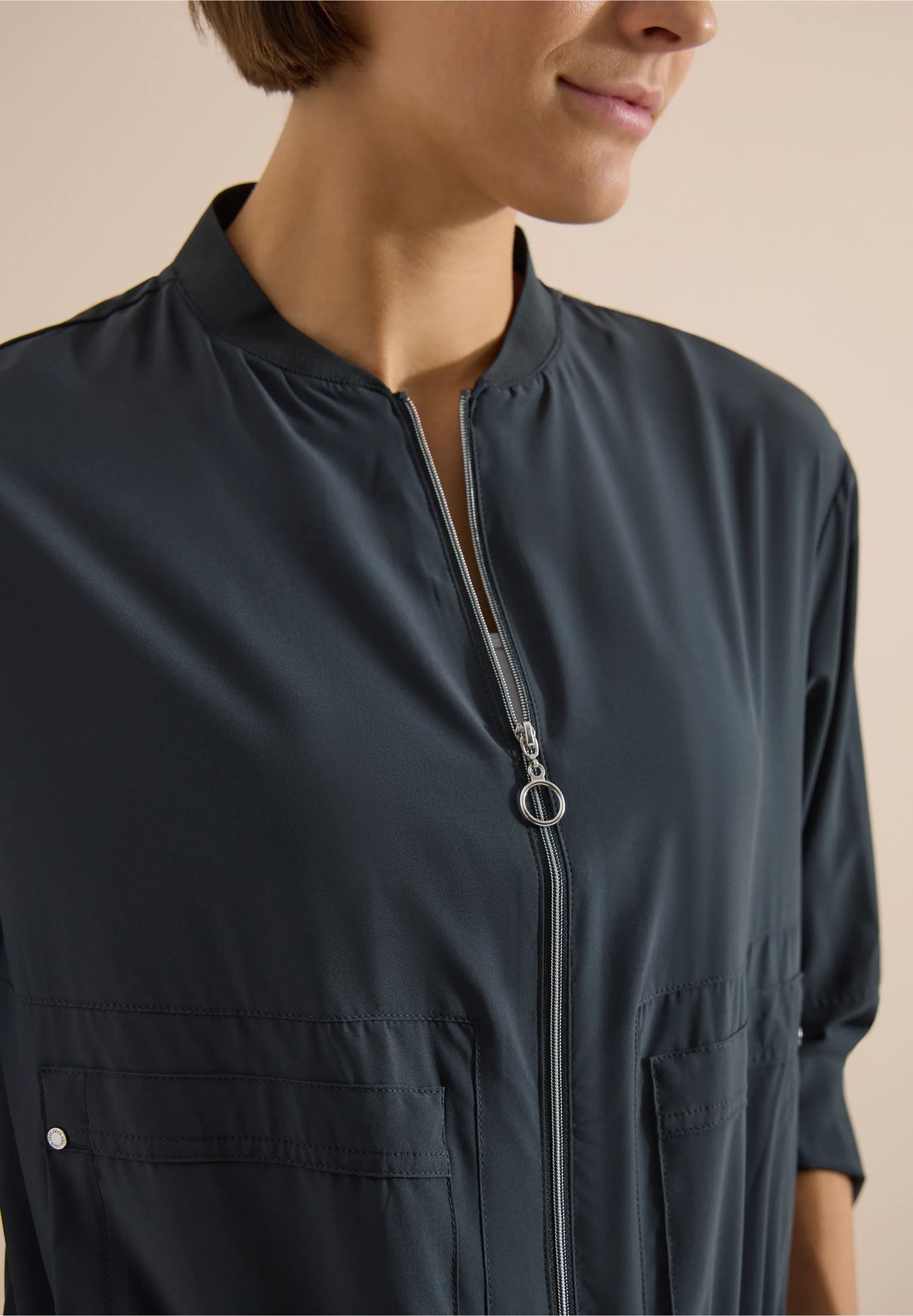 Lightweight Zip-Up Bomber Jacket