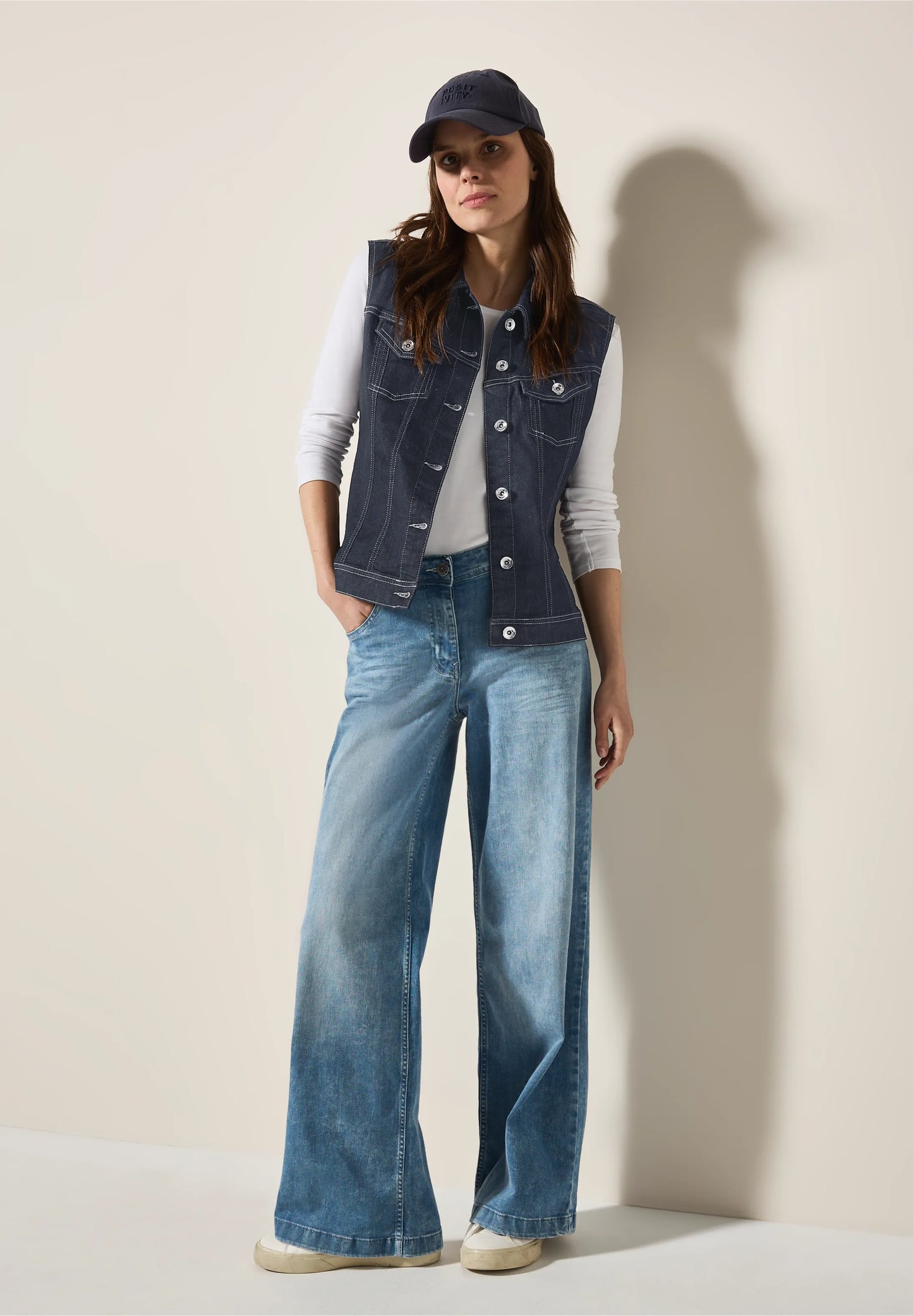 Denim Button-Down Gilet
