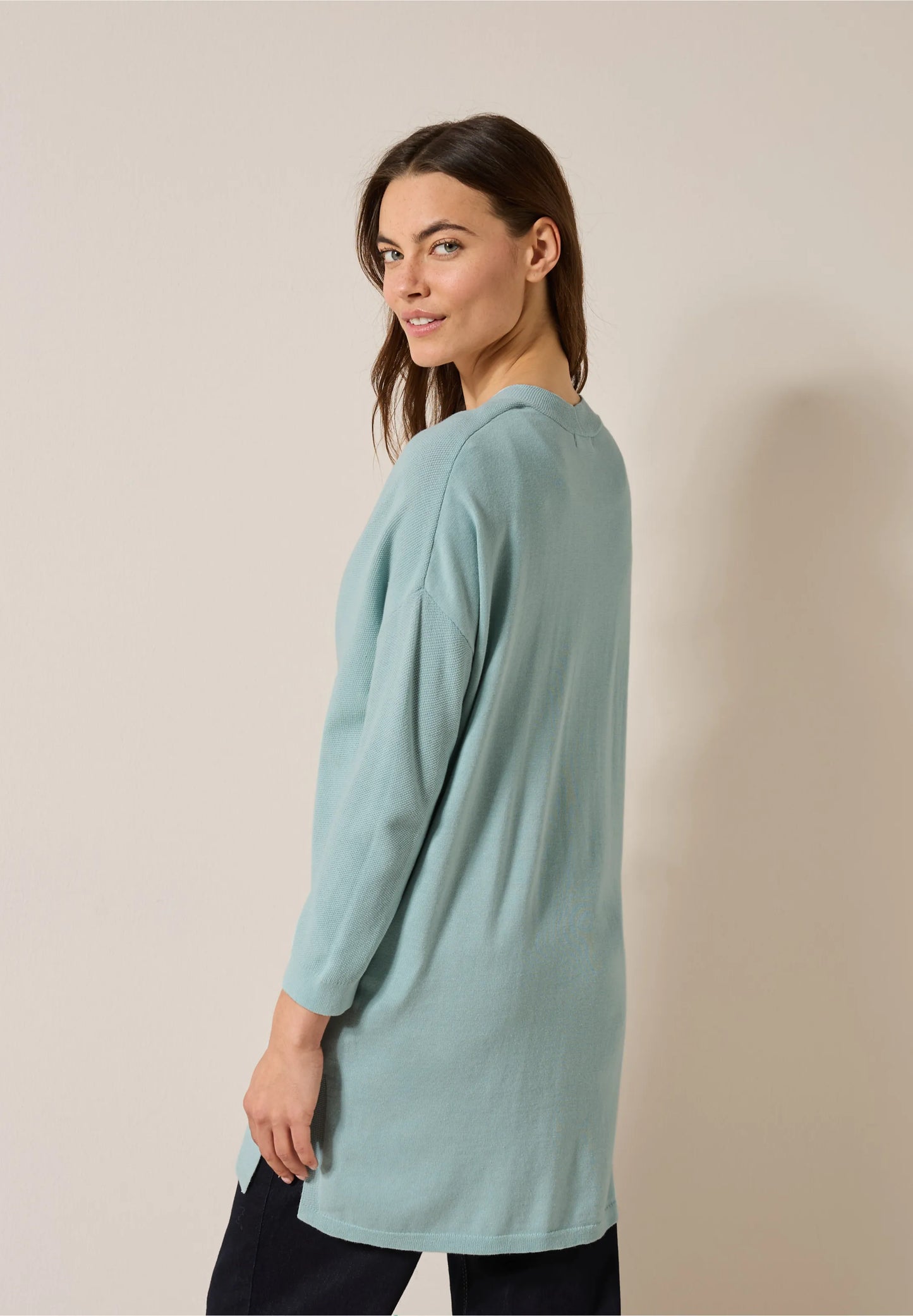 Open Fine Knit Cardigan