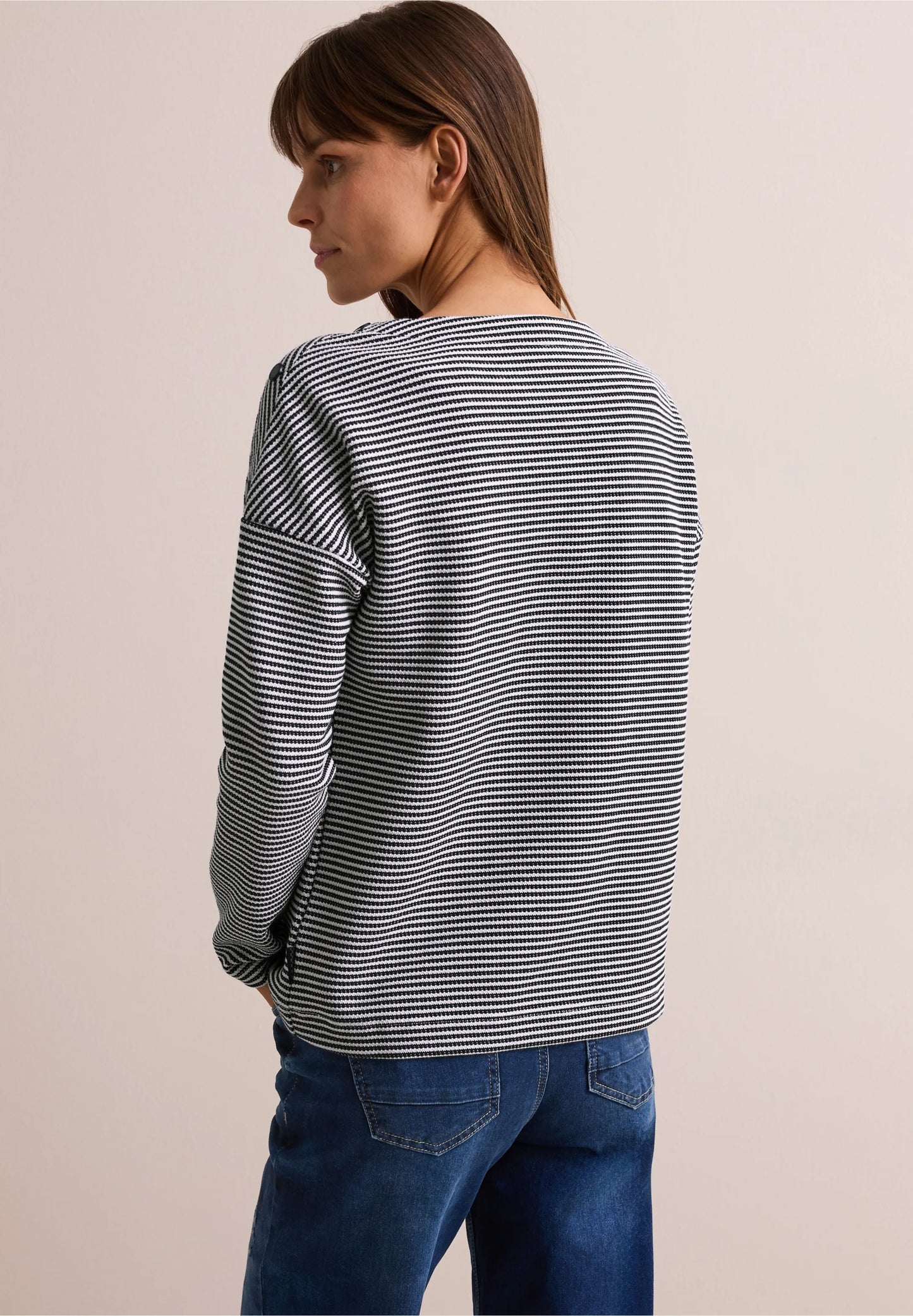 Striped Top with Buttons