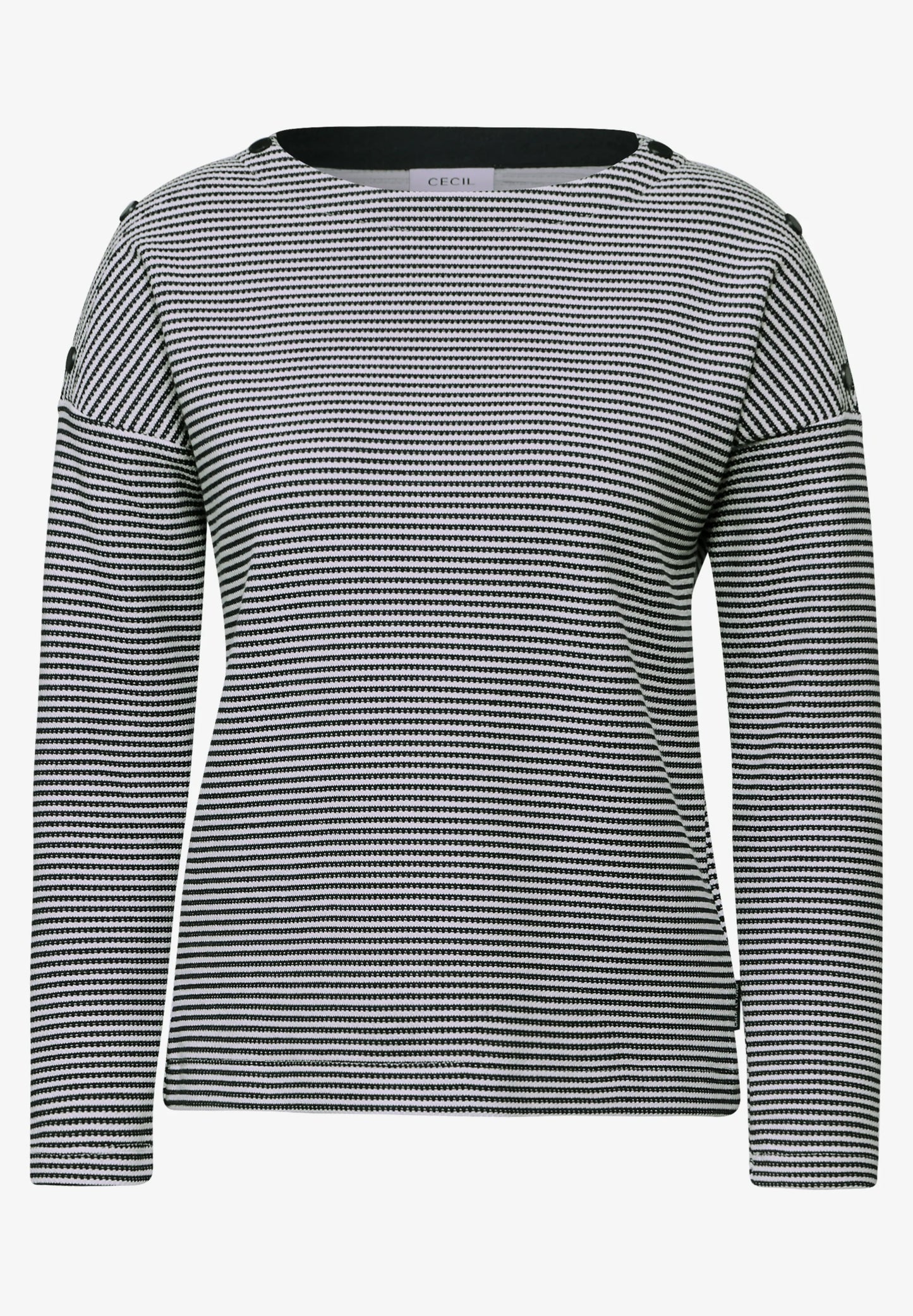 Striped Top with Buttons