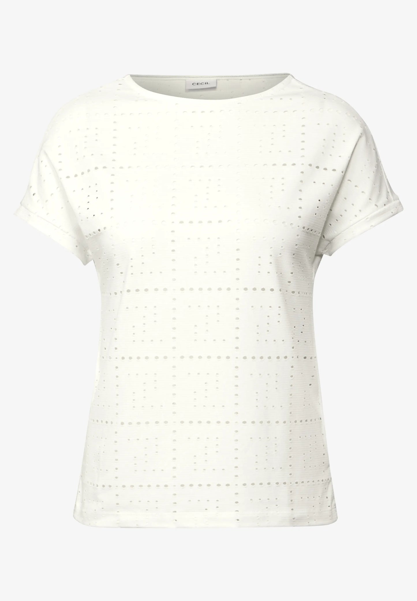 Casual T-Shirt with A Perforated Design