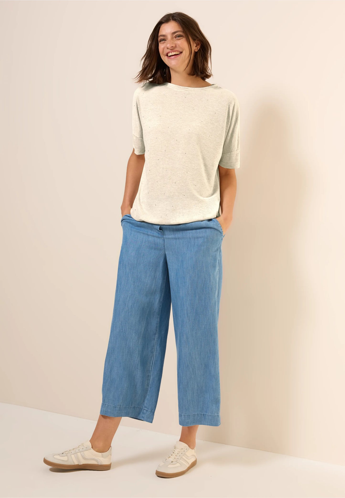 T-Shirt with Decorative Stones