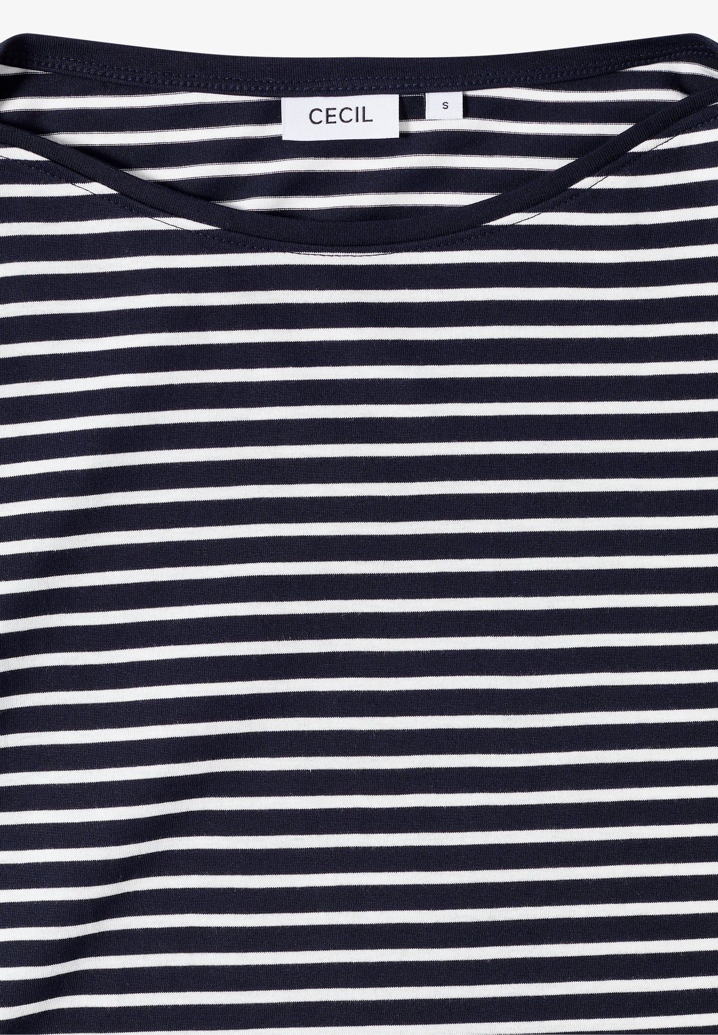 Striped Top with Boat Neck, Urban Dark Blue