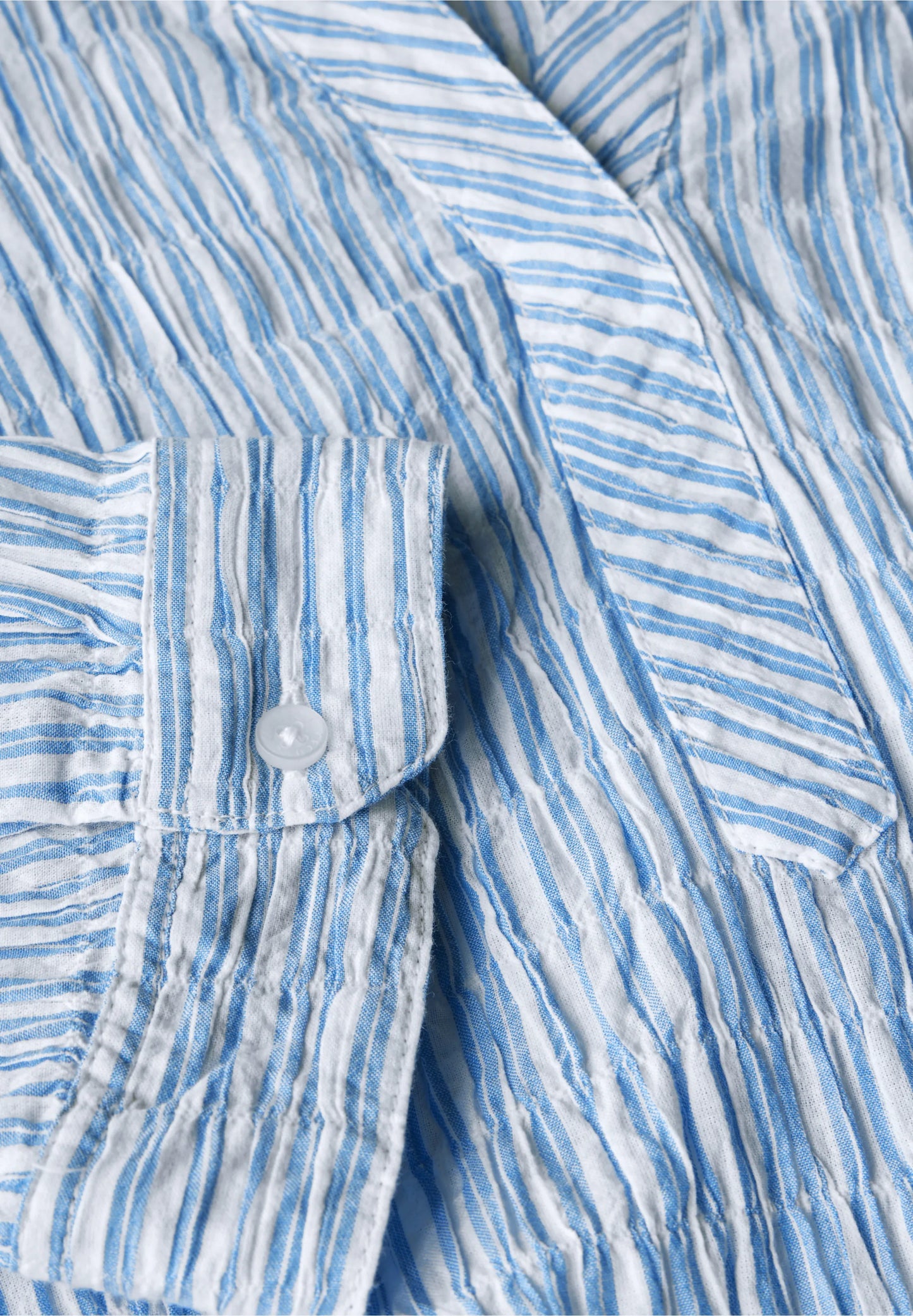 Striped Seersucker Blouse
