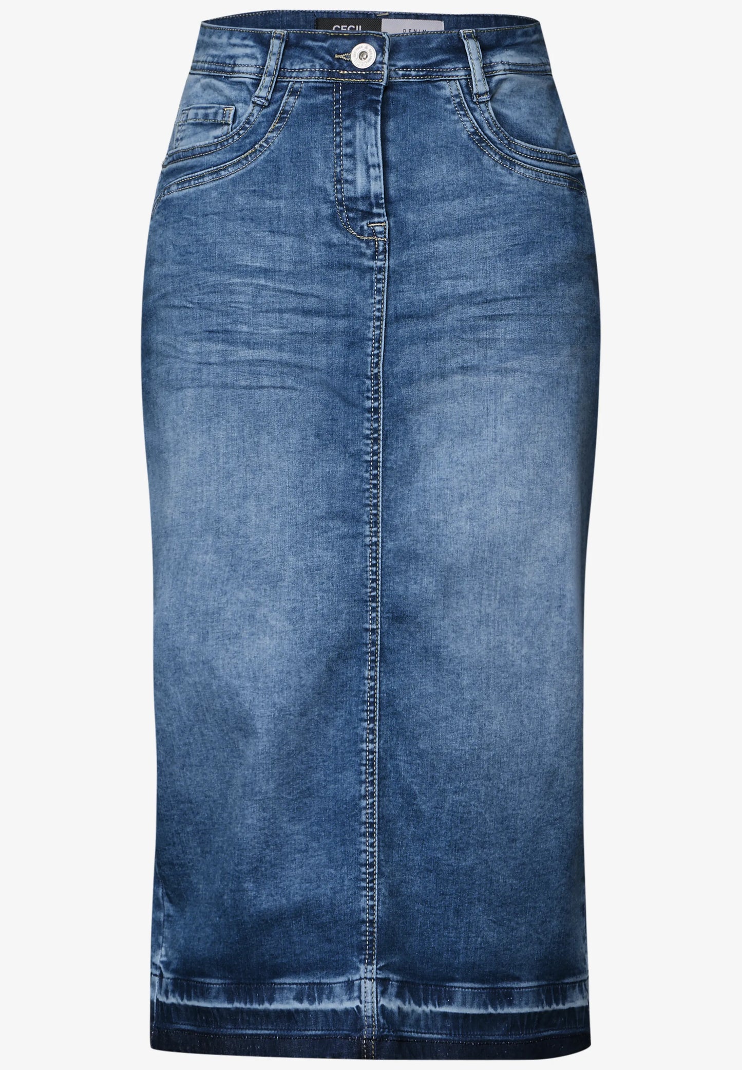 Midi Denim Skirt
