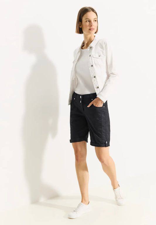 Shorts with Straight Legs, Dark Grey