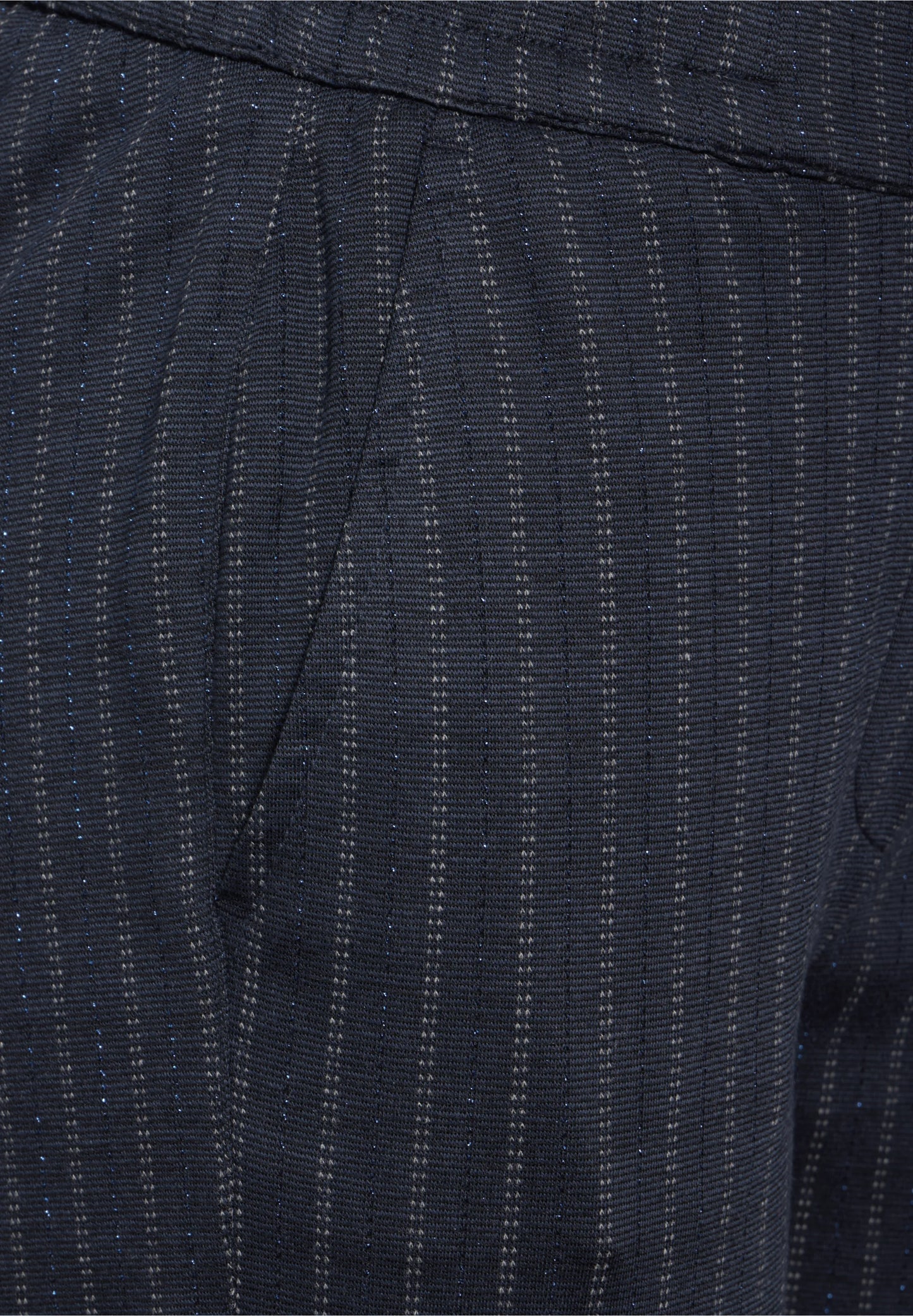 Pinstriped trousers