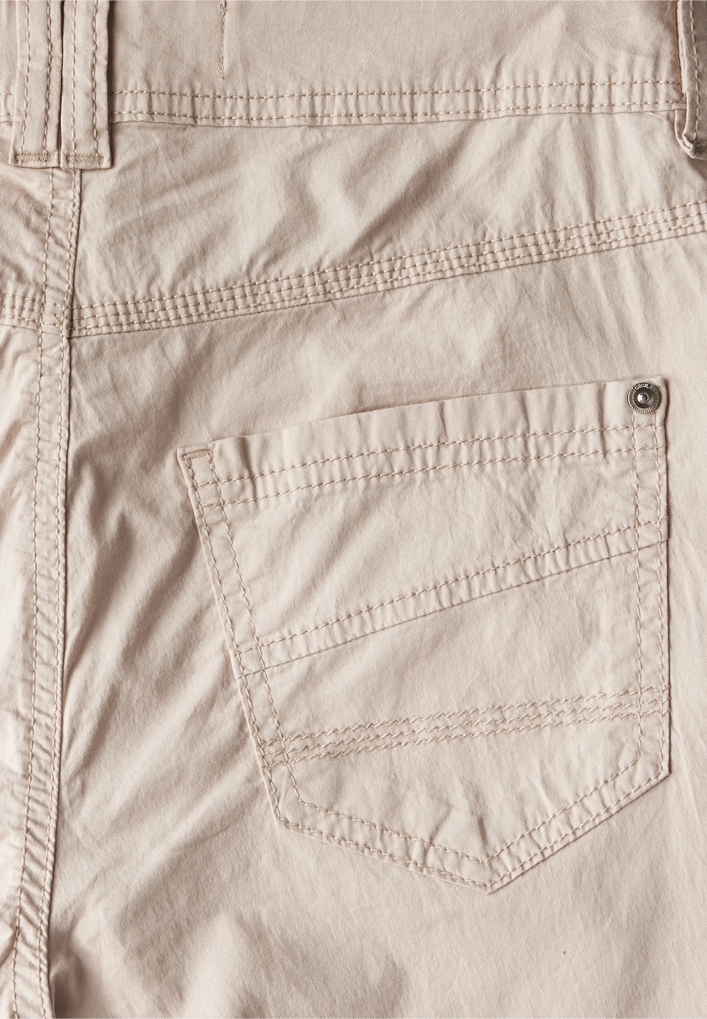 3/4 Papertouch Trousers, Boulder Beige