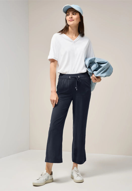 Neele Straight Leg Viscose Trousers