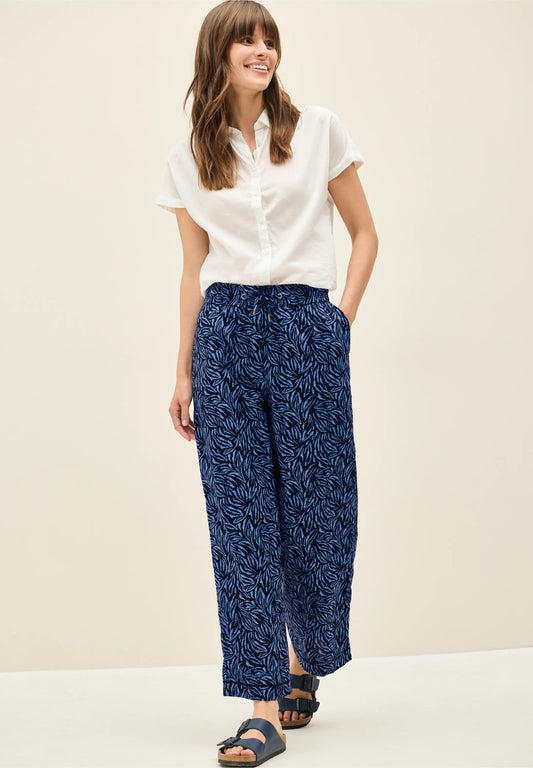 Wide Leg Trousers with Tape Detail