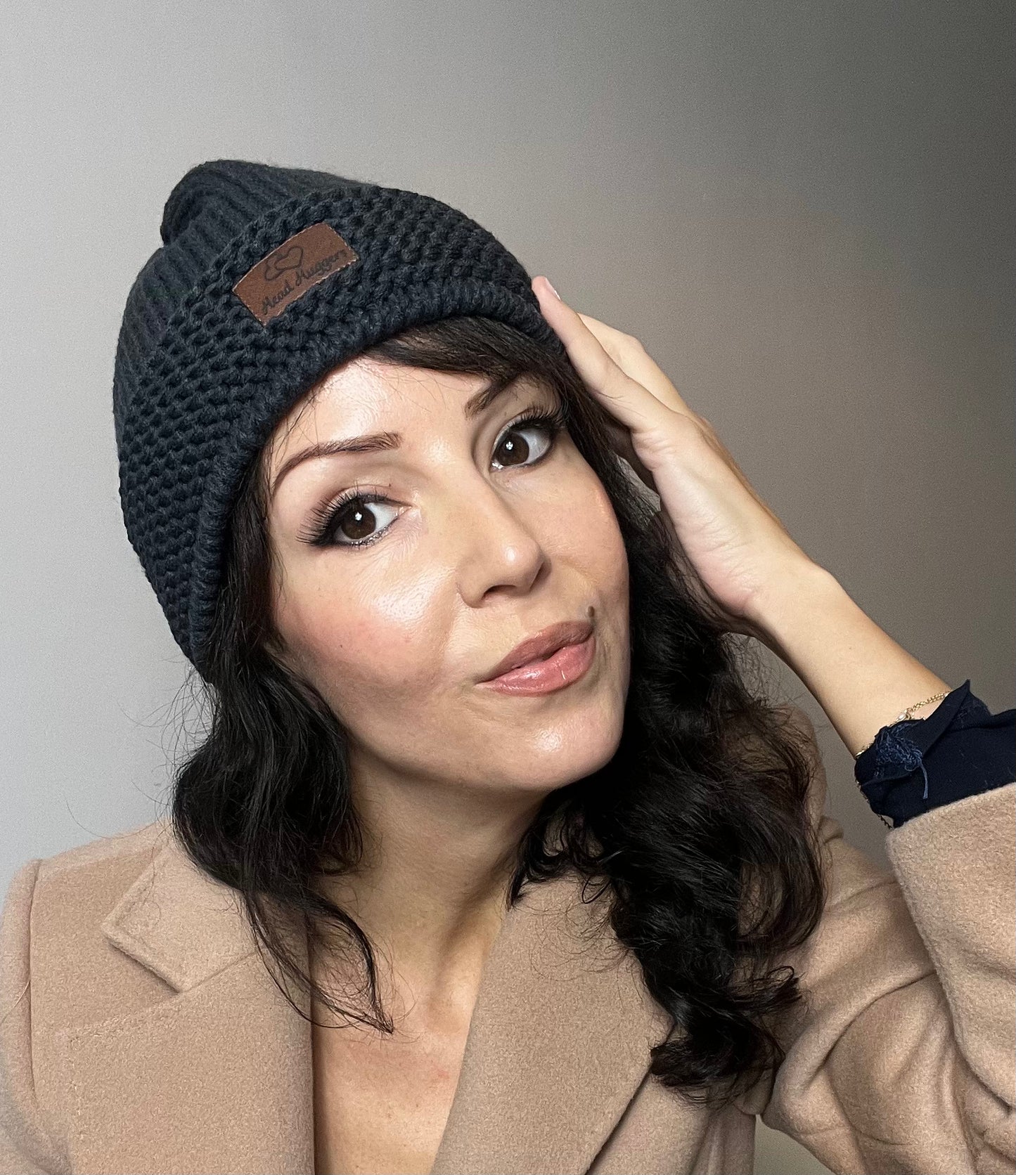 The Head Huggers Hat, Charcoal Grey