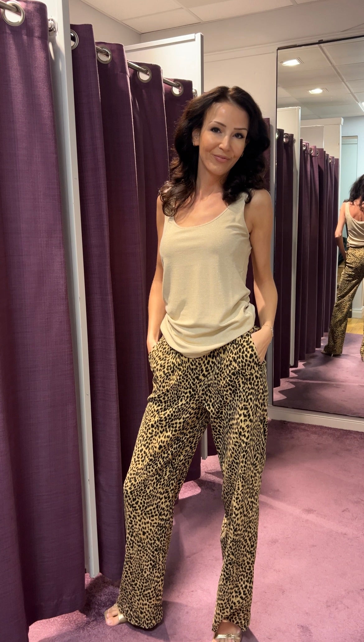 Leopard Print Trousers
