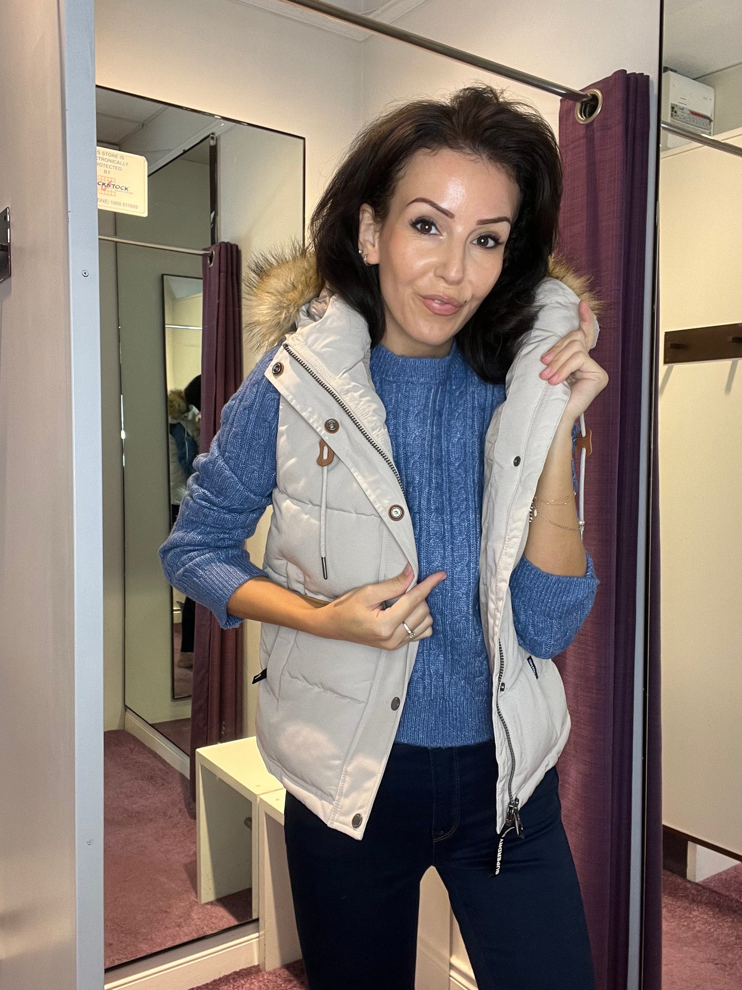 Everest Faux Fur Puffer Gilet