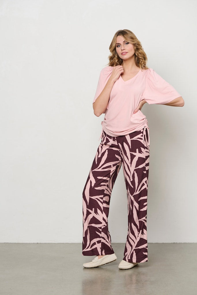 Soft Jersey Top with Drawstring Sides