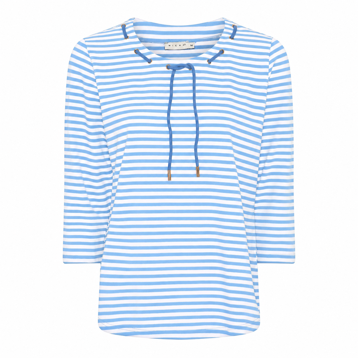 Stripe Top with Lace Detail