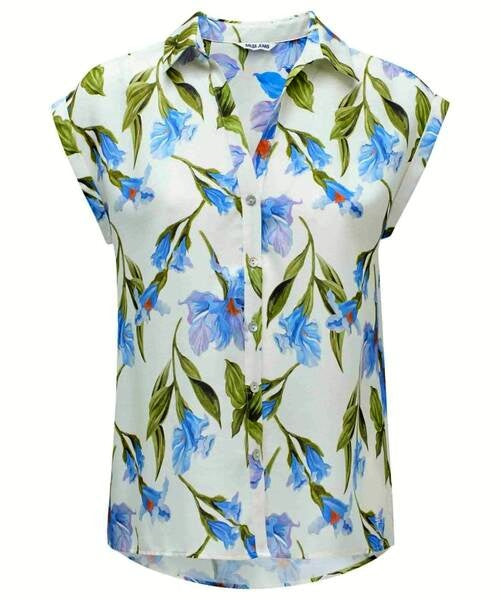Floral Button-Up Blouse