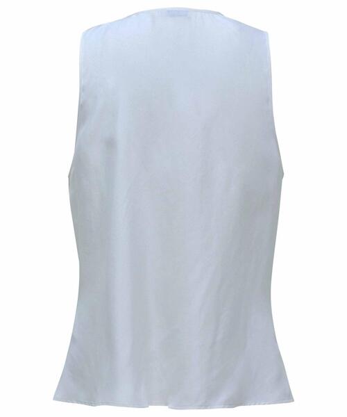 Sleeveless Drape Top with Metal Ring Detail