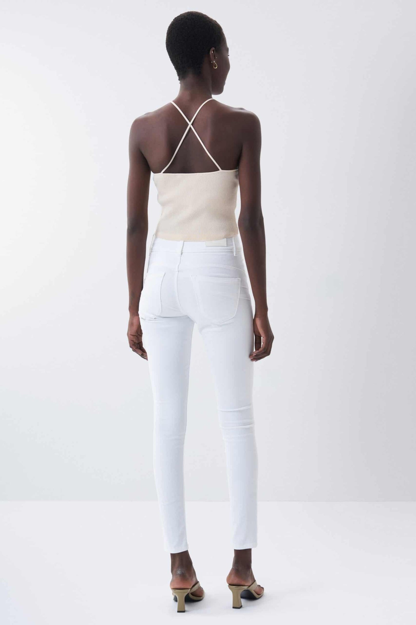 Salsa Jeans Push in Secret Skinny White Jeans