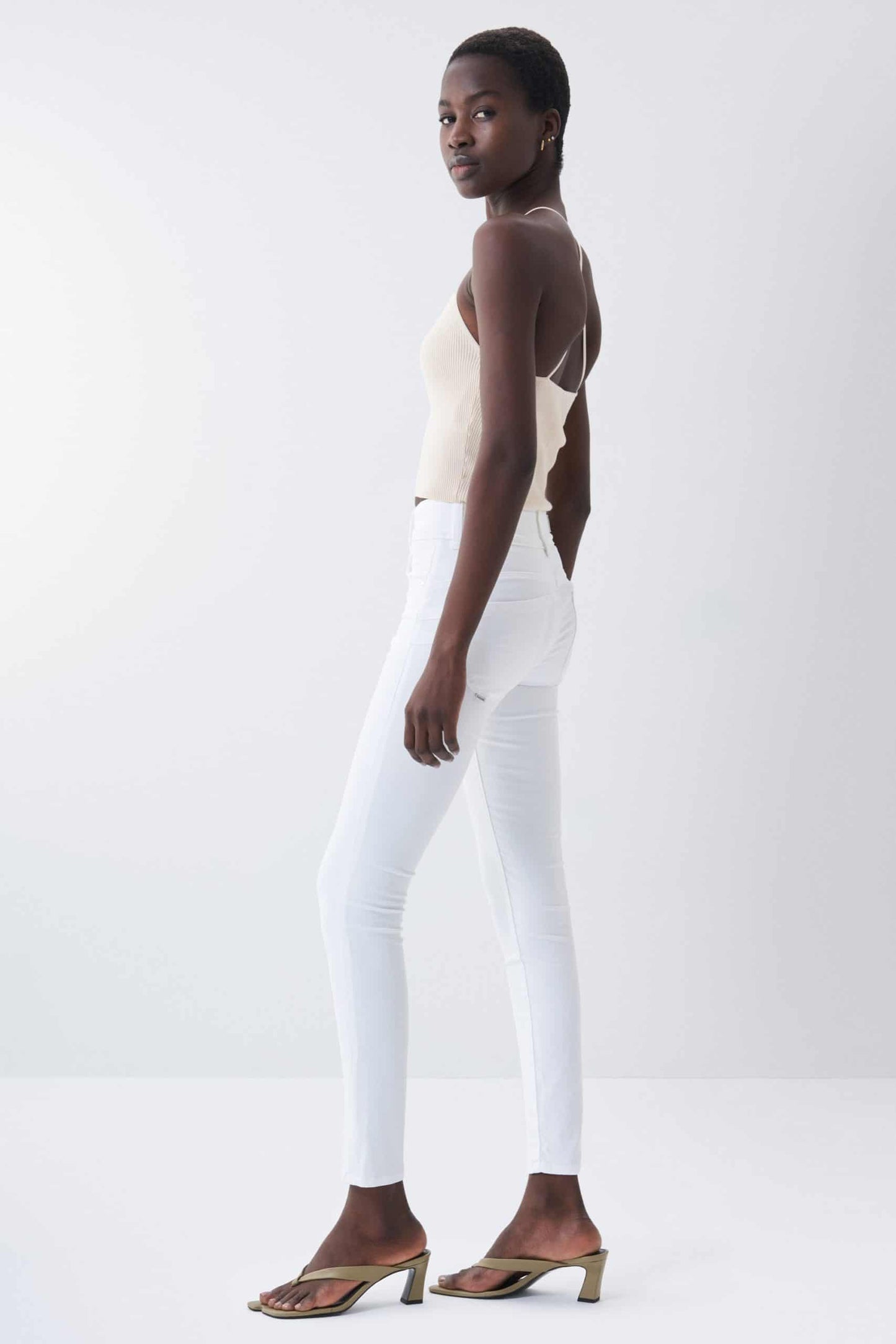 Salsa Jeans Push in Secret Skinny White Jeans