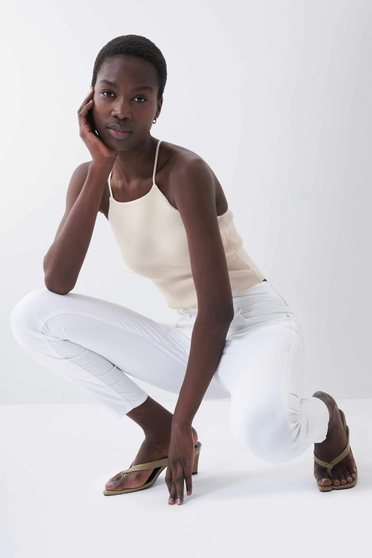 Salsa Jeans Push in Secret Skinny White Jeans