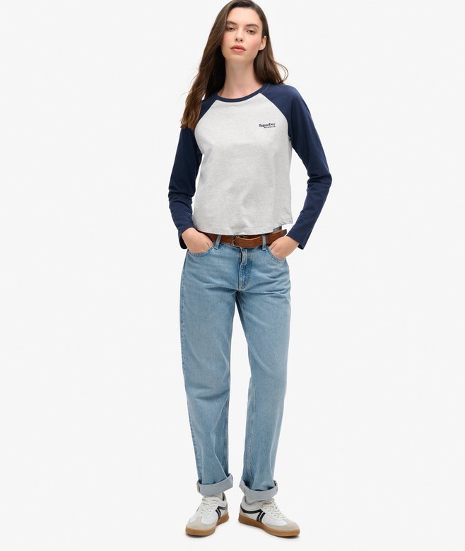 Essential Logo Long Sleeve Baseball Top