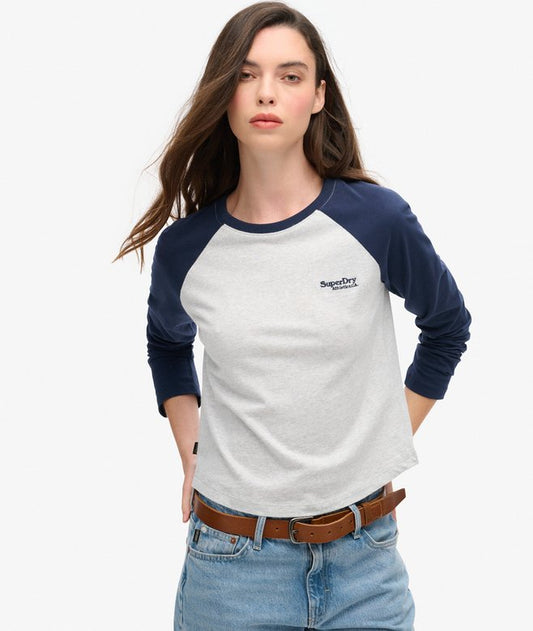 Essential Logo Long Sleeve Baseball Top