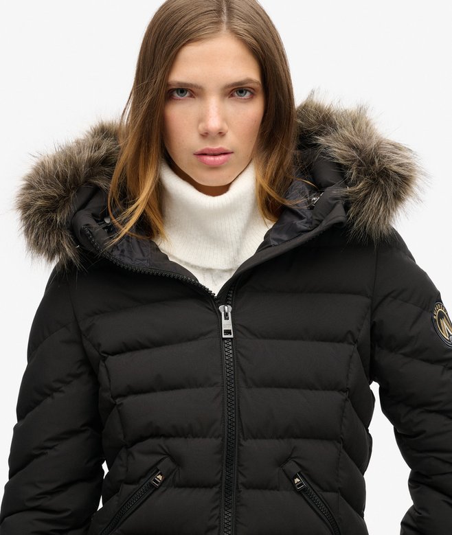 Fuji Faux Fur Hood Padded Jacket