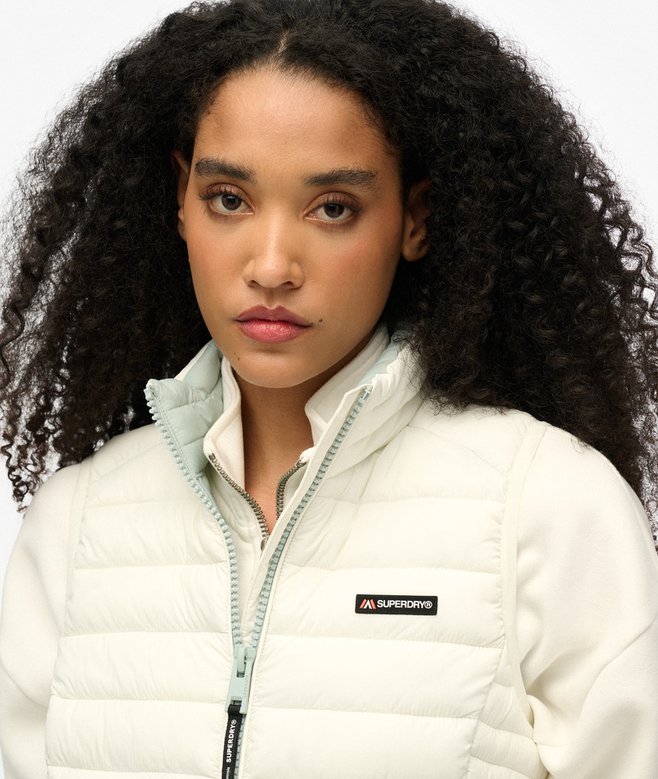 Fuji Lite Padded Gilet, Off Grey