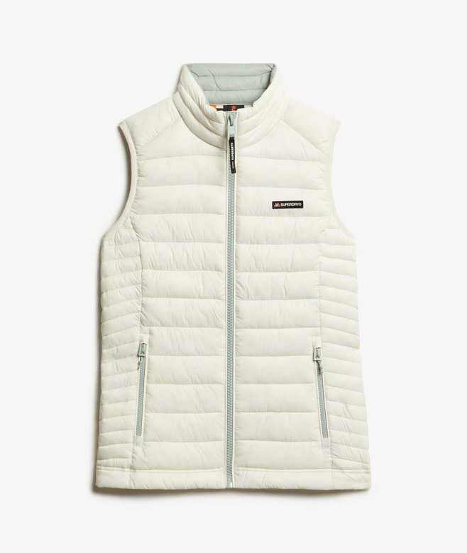 Fuji Lite Padded Gilet, Off Grey