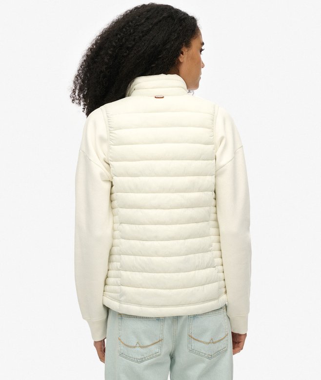 Fuji Lite Padded Gilet, Off Grey