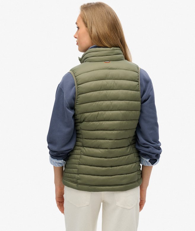 Fuji Lite Padded Gilet, Dusty Olive Green