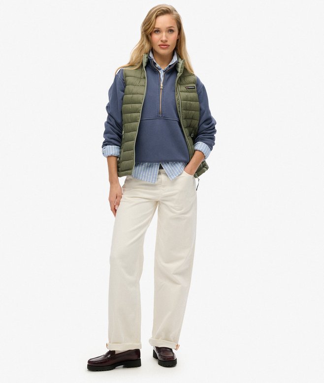 Fuji Lite Padded Gilet, Dusty Olive Green