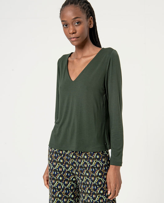 Surkana V-neck Viscose Top