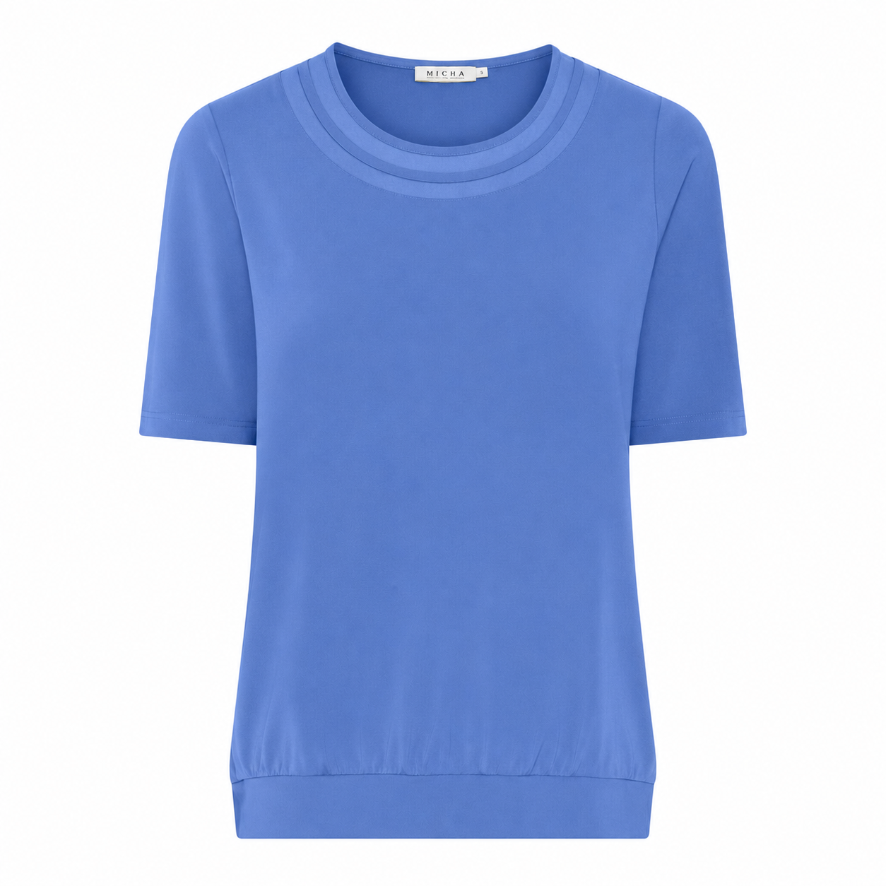 Viscose T-shirt with Sheer Panel